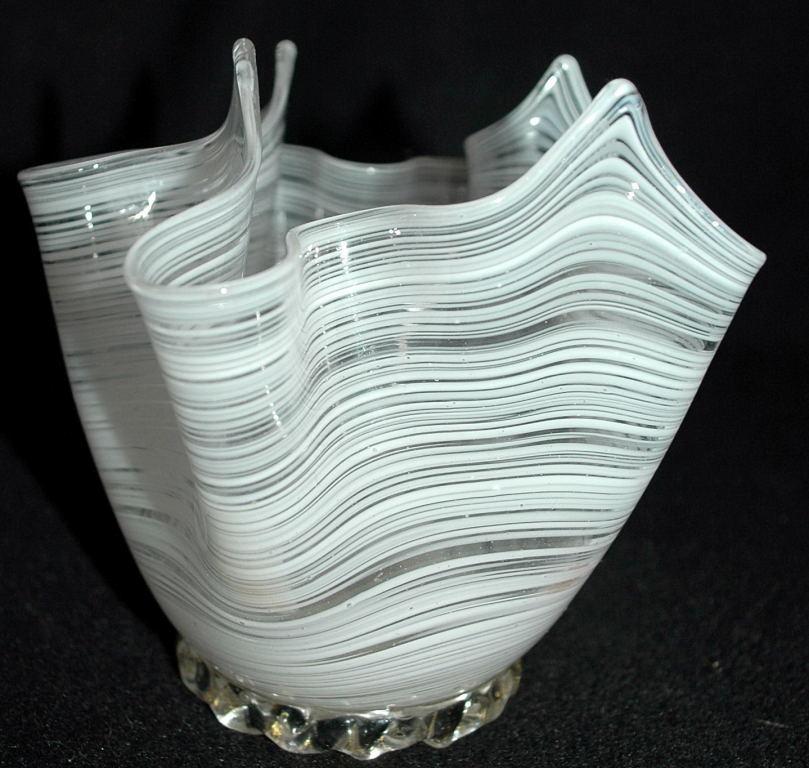 Murano Glass Handkerchief Vase