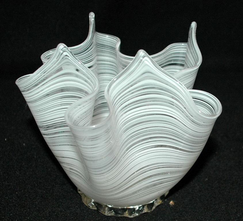 Murano Glass Handkerchief Vase