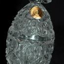RARE Hofbauer Byrdes Crystal Egg with Bird Finial, German