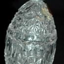RARE Hofbauer Byrdes Crystal Egg with Bird Finial, German