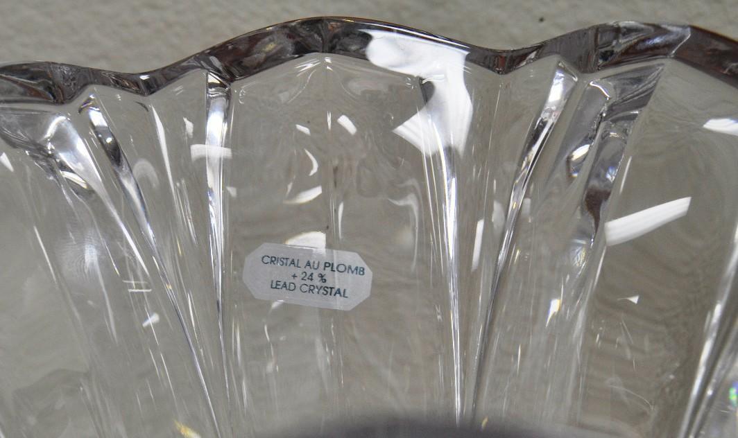 Cristal JG Durand Crystal Callipoe Vase 10.5
