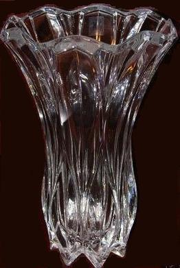 Cristal JG Durand Crystal Callipoe Vase 10.5