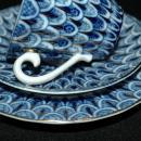 Lomonosov Cobalt Tea cup,saucer and luncheon plate Russian Porcelain USSR 1970's