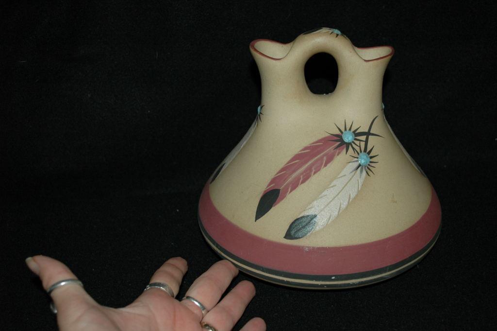 Large Native American Wedding Vase by Betty Selby signed and numbered