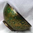3 Footed Lacquered Papier Mache Bowl Brass Lined Persian or Suffering Moses?