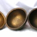 3 Footed Lacquered Papier Mache Bowl Brass Lined Persian or Suffering Moses?