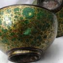 3 Footed Lacquered Papier Mache Bowl Brass Lined Persian or Suffering Moses?