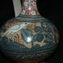 Hand Painted Burnished Mexican ewer Tonala Exquisite