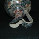 Hand Painted Burnished Mexican ewer Tonala Exquisite