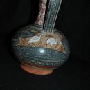 Hand Painted Burnished Mexican ewer Tonala Exquisite