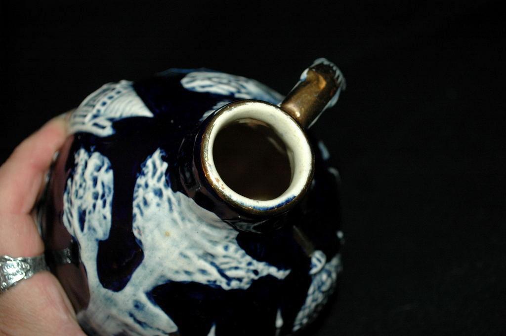 Old German Porcelain Pottery Jug Music Box