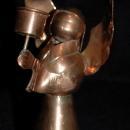 Hand Crafted Copper Angel Candle Stick Holder, Made in Mexico