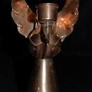 Hand Crafted Copper Angel Candle Stick Holder, Made in Mexico