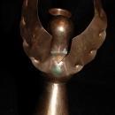 Hand Crafted Copper Angel Candle Stick Holder, Made in Mexico