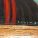 Original Old Fisherman Oil Painting on Canvas signed W.A. Seymour