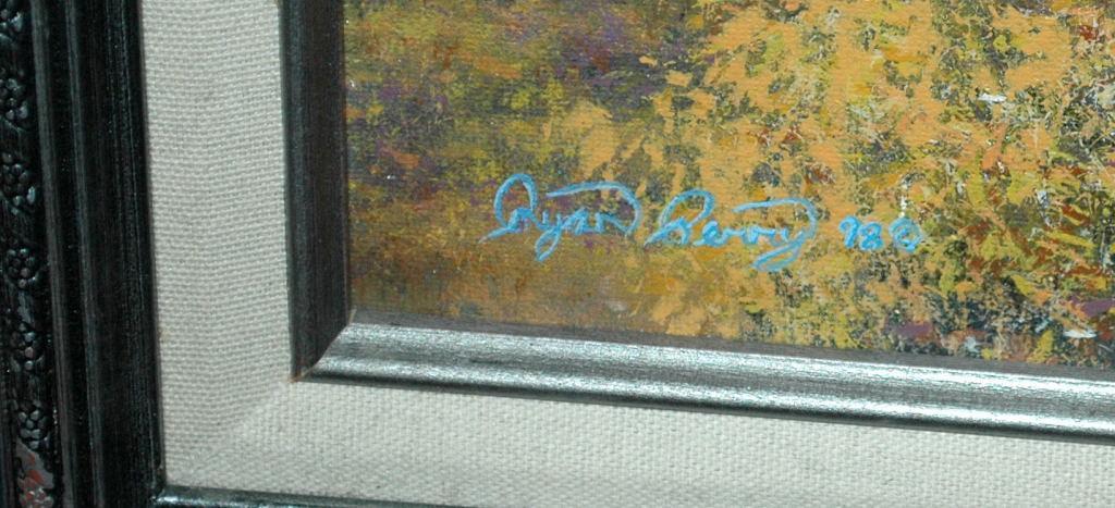 Grand Tetons in Autumn Signed Acrylic Painting Ryan Perry
