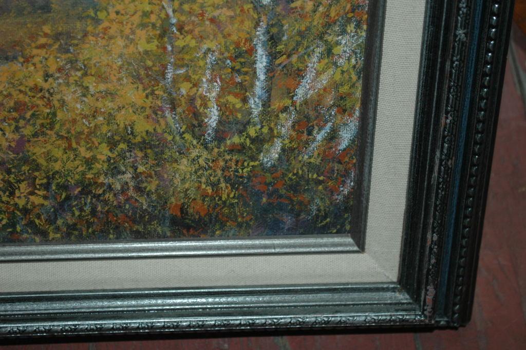Grand Tetons in Autumn Signed Acrylic Painting Ryan Perry