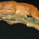 Rare Bossons Chalkware PUMA Mountain Lion Figurine On Limb