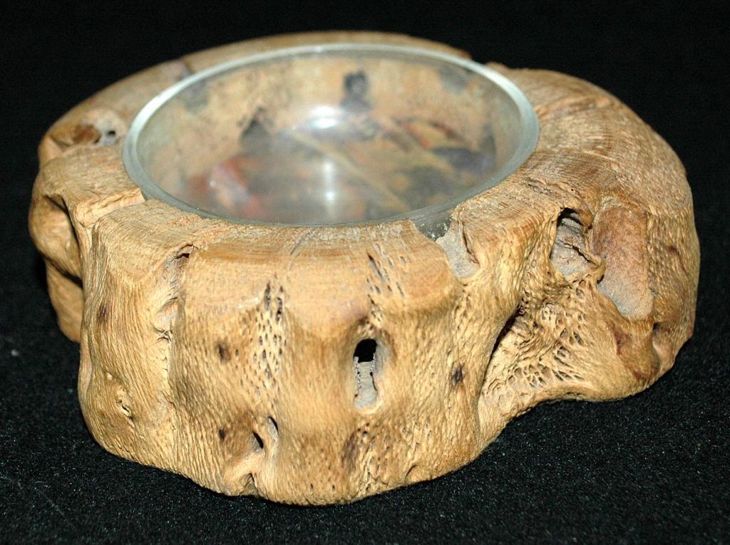Vintage cholla cactus wood trinket dish souvenir gift of the Grand Canyon Arizona