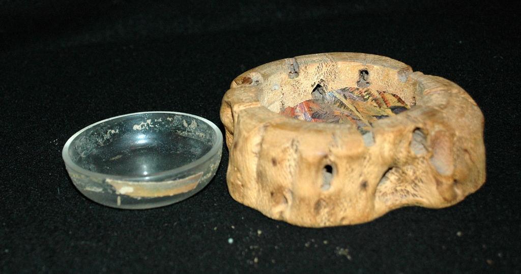 Vintage cholla cactus wood trinket dish souvenir gift of the Grand Canyon Arizona