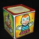 Vintage Tin Litho Jack in the Box , Clown by Mattel