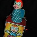 Vintage Tin Litho Jack in the Box , Clown by Mattel