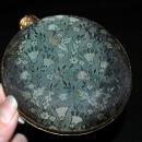 Beautiful Fine Needle Point and Tapestry Glass Lined Ashtray