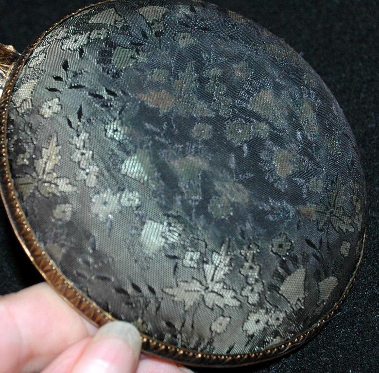 Beautiful Fine Needle Point and Tapestry Glass Lined Ashtray