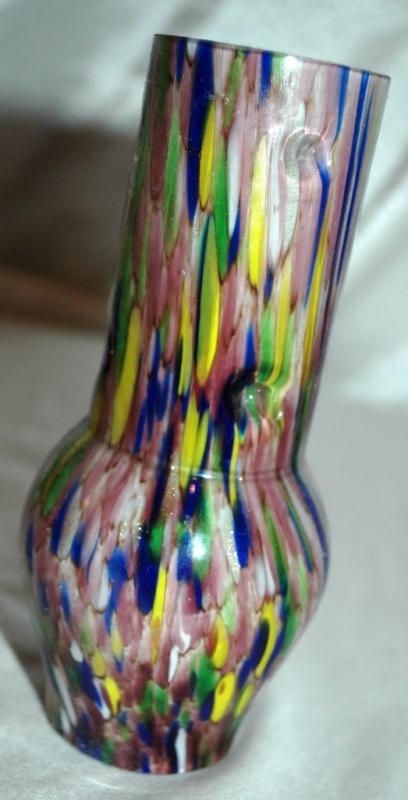 Art Glass Chimney for Oil Lamp