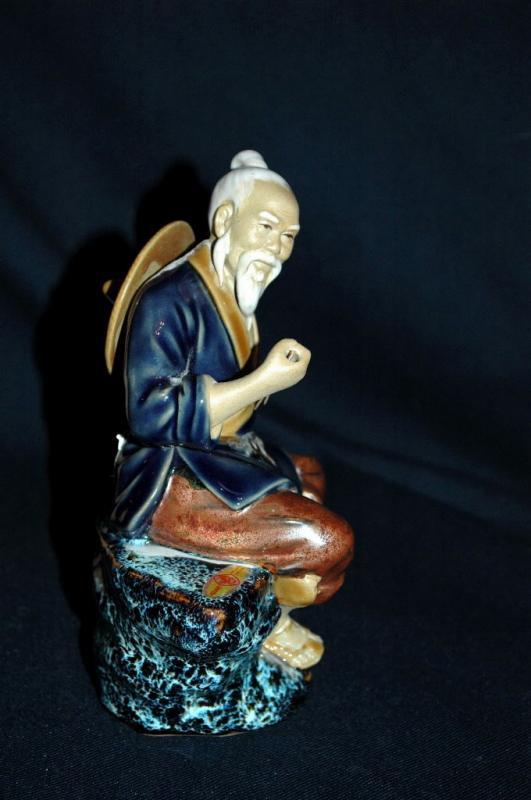 Large VINTAGE Chinese MUDMAN CLAY SCULPTURE Shekwan Ceramics