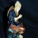 Large VINTAGE Chinese MUDMAN CLAY SCULPTURE Shekwan Ceramics