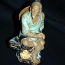 VINTAGE Chinese MUDMAN CLAY SCULPTURE Shekwan Ceramics