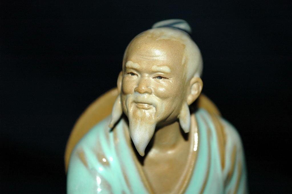 VINTAGE Chinese MUDMAN CLAY SCULPTURE Shekwan Ceramics