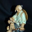 VINTAGE Chinese MUDMAN CLAY SCULPTURE Shekwan Ceramics