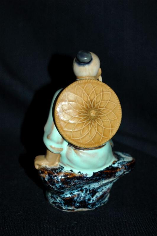 VINTAGE Chinese MUDMAN CLAY SCULPTURE Shekwan Ceramics