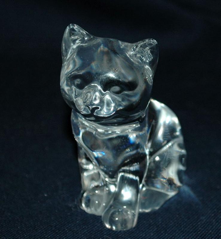 Princess House Pets Crystal Katrina Kitten Cat Figurine Germany