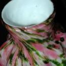 Vintage Fenton Art Glass Vase Vasa Murrhina Rose Aventurine