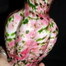 Vintage Fenton Art Glass Vase Vasa Murrhina Rose Aventurine