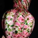 Vintage Fenton Art Glass Vase Vasa Murrhina Rose Aventurine