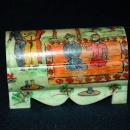 Hand Painted on Camel Bone Persian Trinket Casket or Box