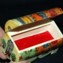 Hand Painted on Camel Bone Persian Trinket Casket or Box