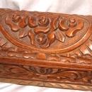 Old Mexico Carved Wood Dome Top Box