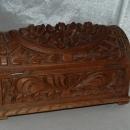 Old Mexico Carved Wood Dome Top Box