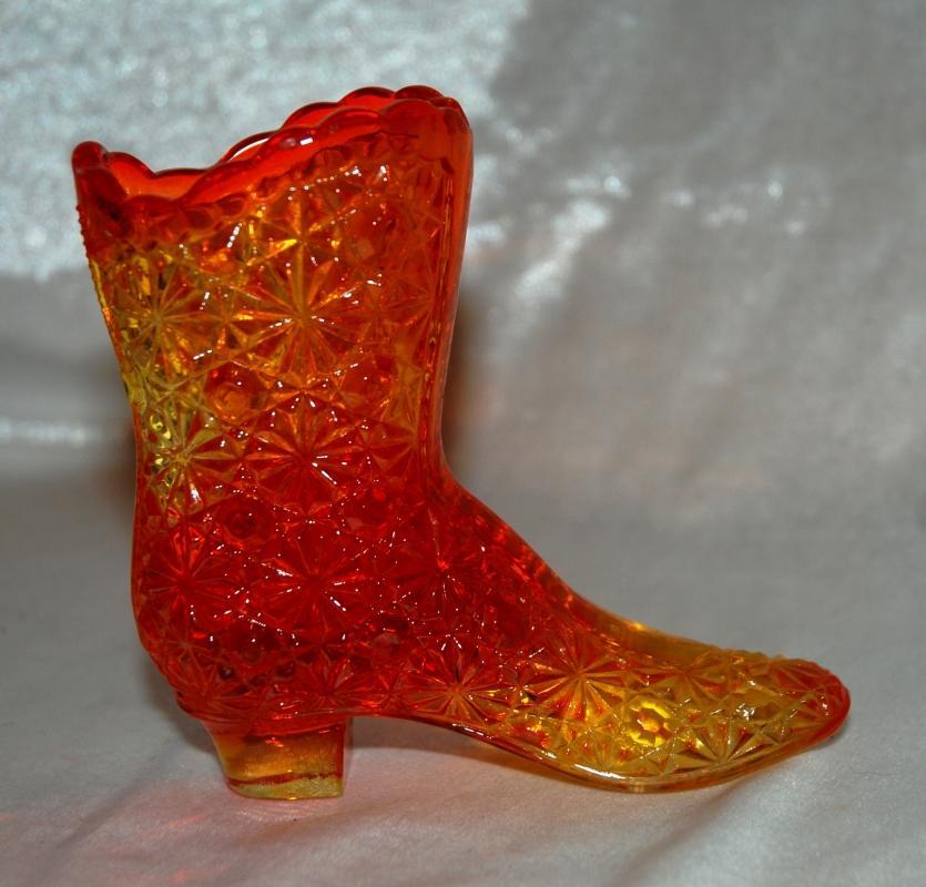 Amberina Button & Daisy High Top Boot Fenton