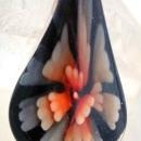 Blown Art Glass Large Flower Drop Pendant
