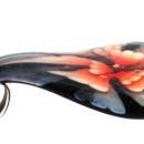 Blown Art Glass Large Flower Drop Pendant