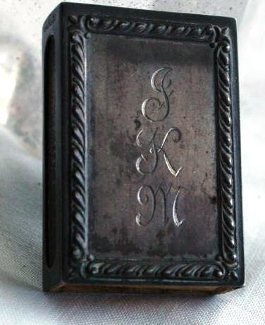 Antique Sterling MatchBoX Safe, Holder, Vesta with Box and Striker