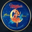 Miller High Life Beer Tray, Girl Sitting on Moon