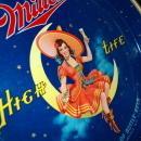 Miller High Life Beer Tray, Girl Sitting on Moon