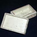 ANTIQUE & RARE CHINESE CINNABAR HAND CARVED WHITE LACQUER BOX